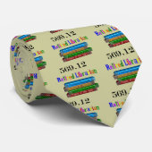 Gepensioneerd Librarian 569.0 (Dewey Decimal Syste Stropdas (Opgerold)