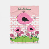 Gepensioneerd Librarian Fleece Blanket (Voorkant)