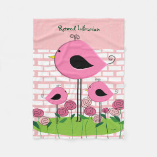 Gepensioneerd Librarian Fleece Blanket