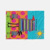 Gepensioneerd Librarian Fleece Blanket Book Birds (Voorkant (Horizontaal))