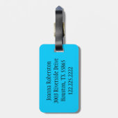 Gepensioneerd, liefde voor cruise- en liefdesleven bagagelabel (Achterkant verticaal)