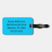 Gepensioneerd, liefde voor cruise- en liefdesleven bagagelabel (Achterkant horizontaal)