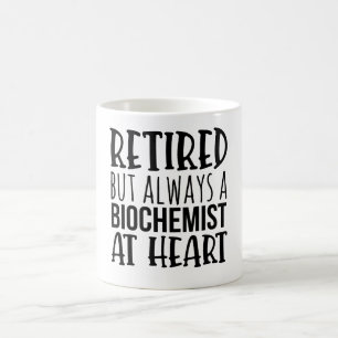 Gepensioneerd maar altijd een biochemicus in hart  koffiemok