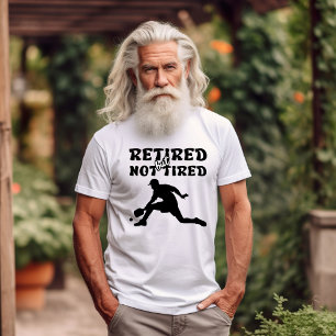 Gepensioneerd maar niet moe pensioen pickleball sp t-shirt