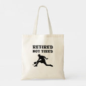 Gepensioneerd maar niet moe pensioen pickleball sp tote bag (Achterkant)