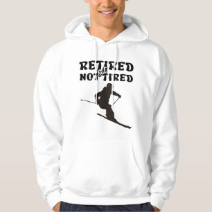 Gepensioneerd maar niet moe pensioen skiën plezier hoodie