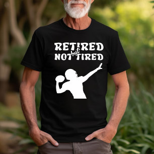 Gepensioneerd maar niet vermoeid pensioen football t-shirt