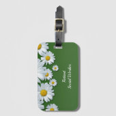 Gepensioneerd maatschappelijk werker, bloemen, bagagelabel (Voorkant (verticaal))