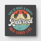 Gepensioneerd Man Grappig Pensioen Fotoplaat (Voorkant)