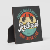 Gepensioneerd Man Grappig Pensioen Fotoplaat (Voorkant)