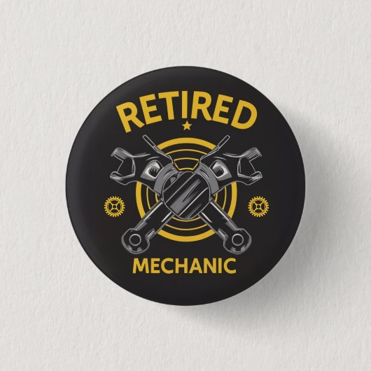 Gepensioneerd mechanisme ronde button 3,2 cm (Voorkant)