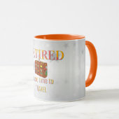 Gepensioneerd, meer tijd om te reizen mok (Voorkant rechts)