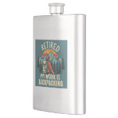 Gepensioneerd Mijn werk is backpacken Flacon (Links)