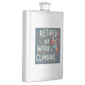 Gepensioneerd Mijn werk is het beklimmen van vloei Flacon (Rechts)