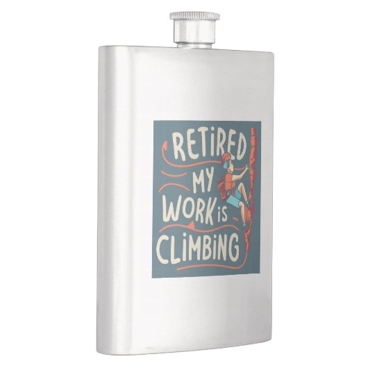 Gepensioneerd Mijn werk is het beklimmen van vloei Flacon (Rechts)