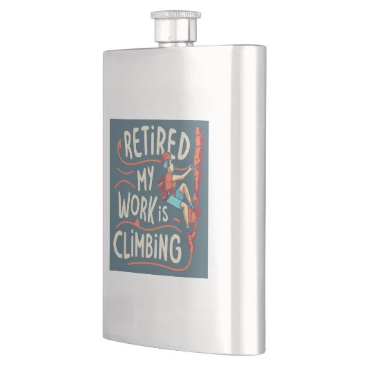 Gepensioneerd Mijn werk is het beklimmen van vloei Flacon (Links)