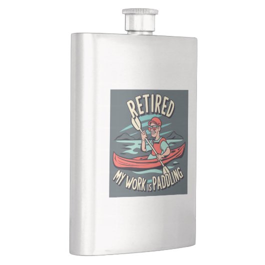 Gepensioneerd mijn werk is peddelen kajak flacon (Rechts)