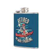 Gepensioneerd mijn werk is peddelen kajak heupfles (Links)