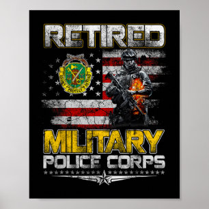 Gepensioneerd Militair Luizen Veteranen Dag Patrio Poster