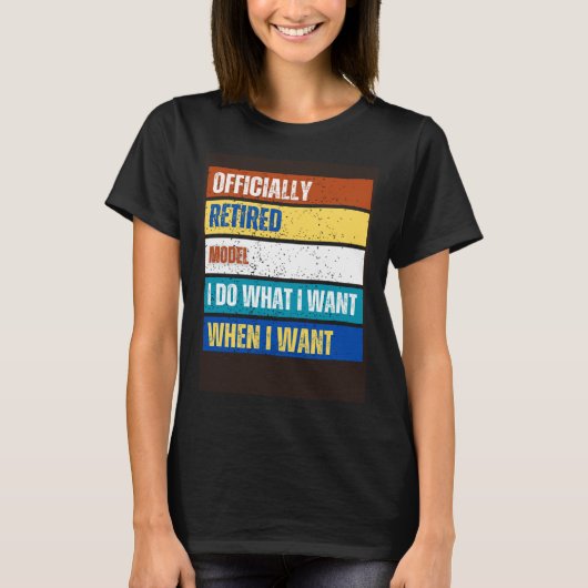 Gepensioneerd model Pensioenmodel T-shirt (Voorkant)