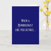 Gepensioneerd nefroloog Wenskaart Kaart (Gele Bloem)