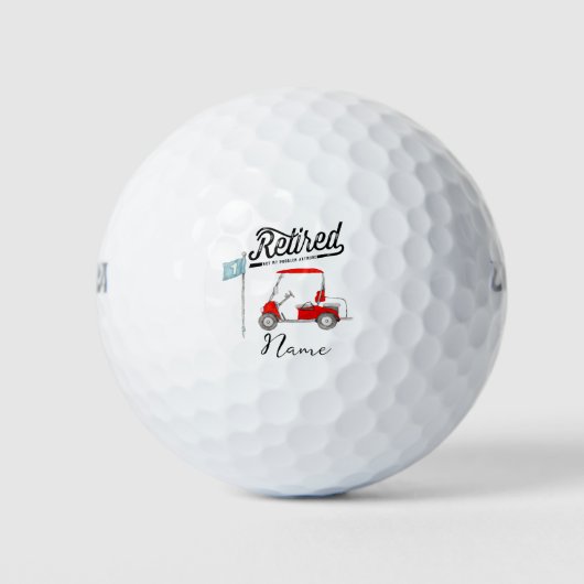 Gepensioneerd Niet meer mijn probleem voor golfer Golfballen (Voorkant)