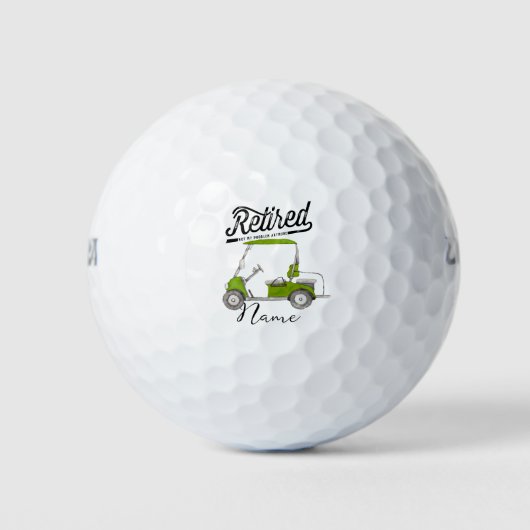 Gepensioneerd Niet meer mijn probleem voor golfer  Golfballen (Voorkant)