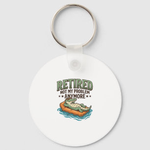 Gepensioneerd Niet Mijn Probleem Alligator Vakanti Sleutelhanger