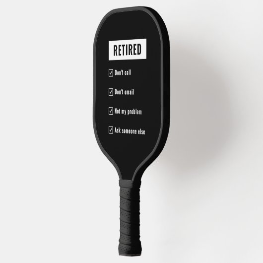 Gepensioneerd Niet mijn probleem Funny Retirement  Pickleball Paddle (Links)
