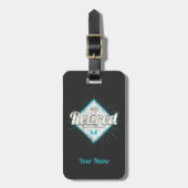 Gepensioneerd Niet mijn probleem meer Bagagelabel (Voorkant verticaal)