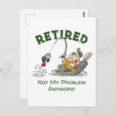 Gepensioneerd niet mijn probleem meer grappig Gevi Briefkaart (Voorkant / Achterkant)