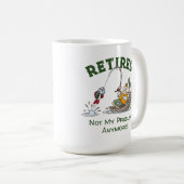 Gepensioneerd niet mijn probleem meer grappig Gevi Koffiemok (Voorkant rechts)