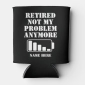 GEPENSIONEERD NIET MIJN PROBLEEM MEER GRAPPIGE BAT BLIKJESKOELER (Voorkant)