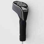 GEPENSIONEERD NIET MIJN PROBLEEM MEER GRAPPIGE GOLFHEADCOVER (Schuin)