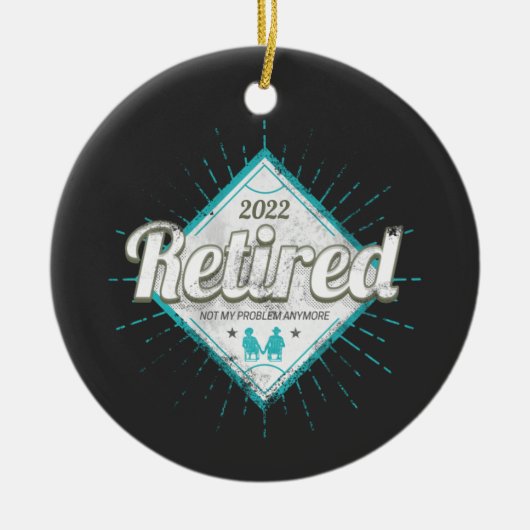 Gepensioneerd Niet mijn probleem meer Keramisch Ornament (Voorkant)