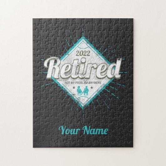 Gepensioneerd Niet mijn probleem meer  Legpuzzel (Verticaal)