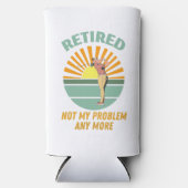 gepensioneerd niet mijn probleem meer nieuwe trend seltzer blikjeskoeler (Voorkant)