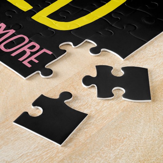 Gepensioneerd Niet mijn probleem meer oma Flamingo Legpuzzel (Zijkant)