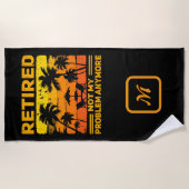 Gepensioneerd niet mijn probleem meer tropische zo strandlaken (Voorkant)