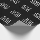 Gepensioneerd niet moe grappig pensioen cadeaupapier (Hoek)