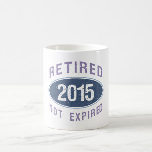 Gepensioneerd niet verstreken in 2015 koffiemok