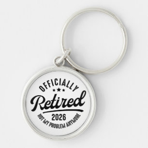 Gepensioneerd Officieel Met Pensioen 2026 Grappig Sleutelhanger