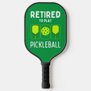 Gepensioneerd om Pickleball Paddles en Ball te spe