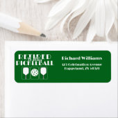 Gepensioneerd om te spelen Pickleball Modern Green Etiket (Insitu)