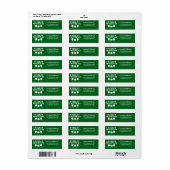 Gepensioneerd om te spelen Pickleball Modern Green Etiket (Full Sheet)