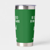 Gepensioneerd om te spelen Pickleball Modern Green Geïsoleerde Drinkbeker (Links)