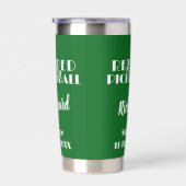 Gepensioneerd om te spelen Pickleball Modern Green Geïsoleerde Drinkbeker (Rechts)