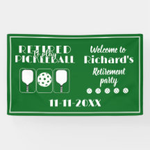 Gepensioneerd om te spelen Pickleball Modern Green