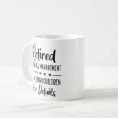 Gepensioneerd onder nieuw beheer Bekijk kleinkinde Koffiemok (Voorkant links)