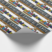 Gepensioneerd onder nieuw beheer cadeaupapier (Hoek)